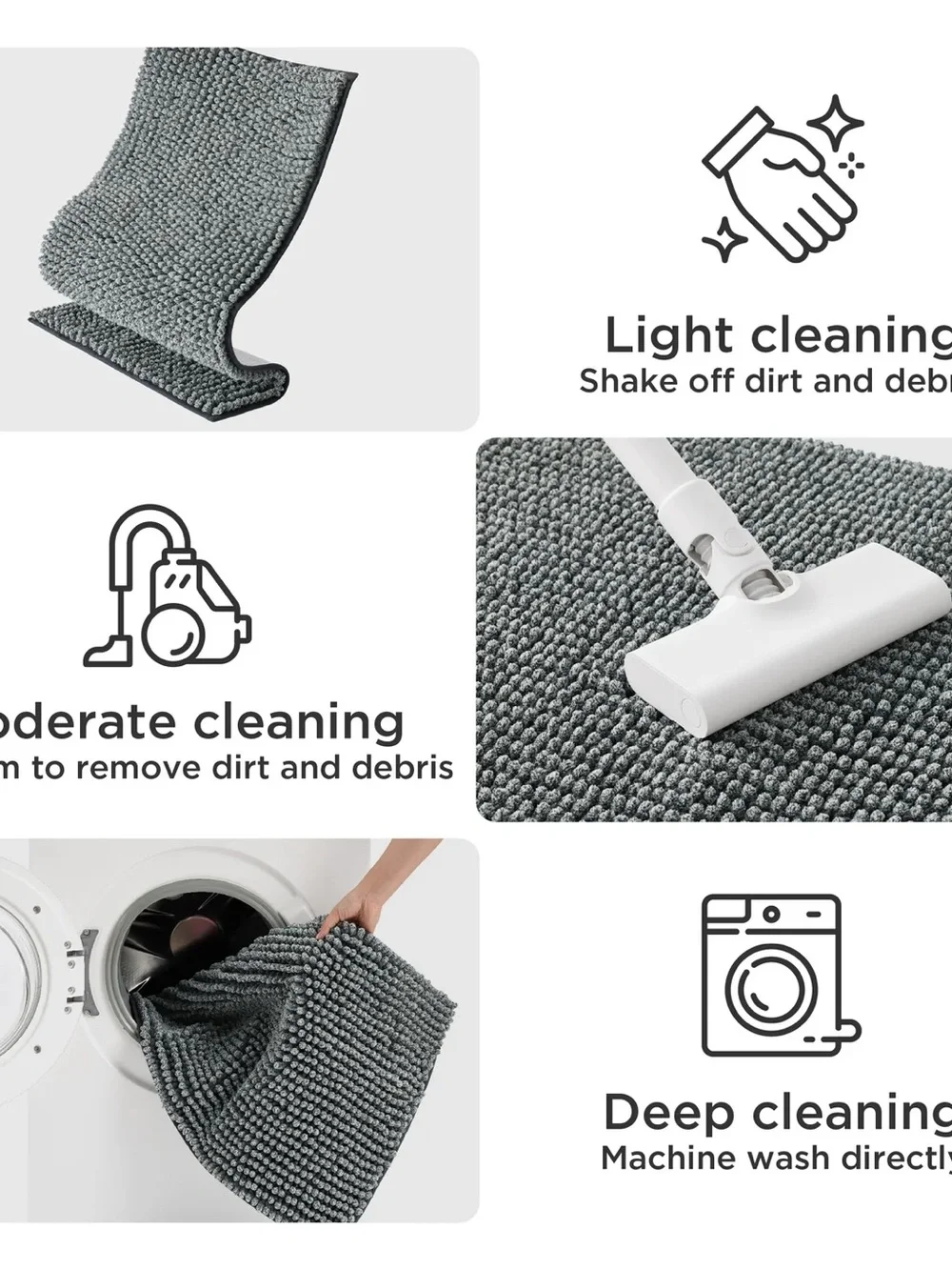 BEDSURE MEDIUM SIZE PET MAT CLEANING PAWS/ ENTRYWAY